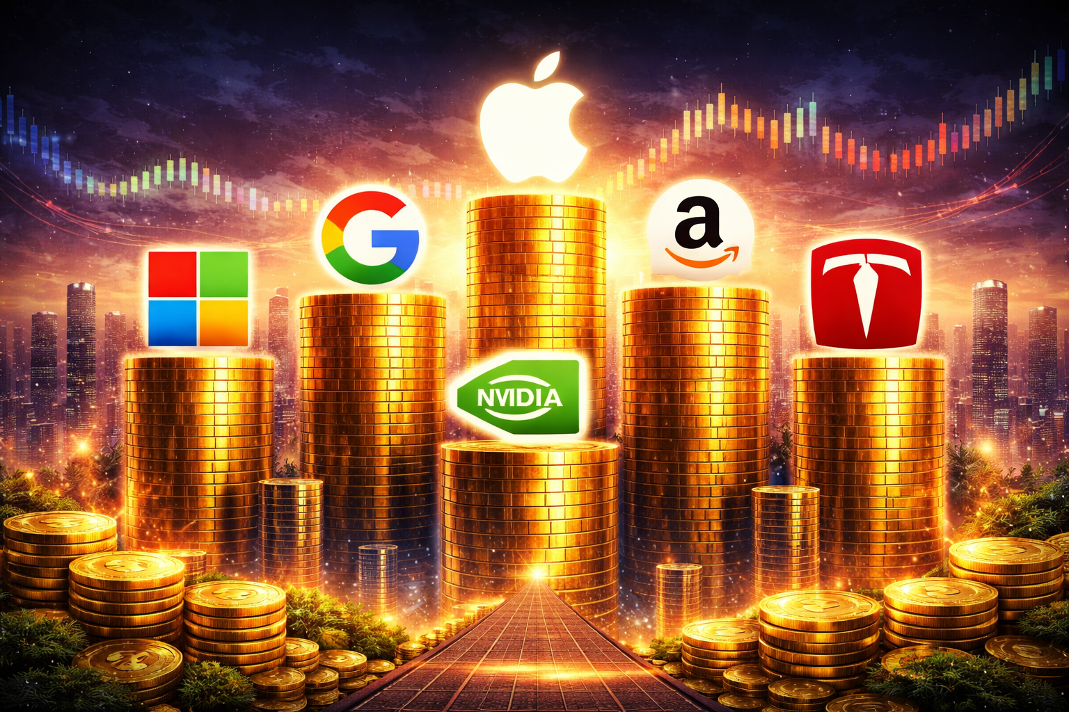 2026年の時価総額トップ10企業の世界ランキング