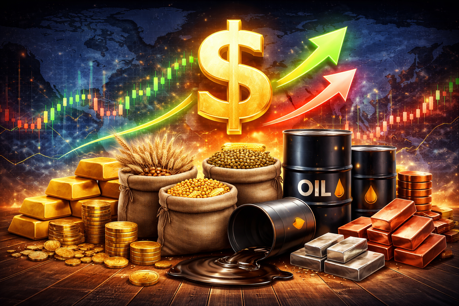 米ドルと商品価格の関係： ドル高が商品に与える影響と投資戦略