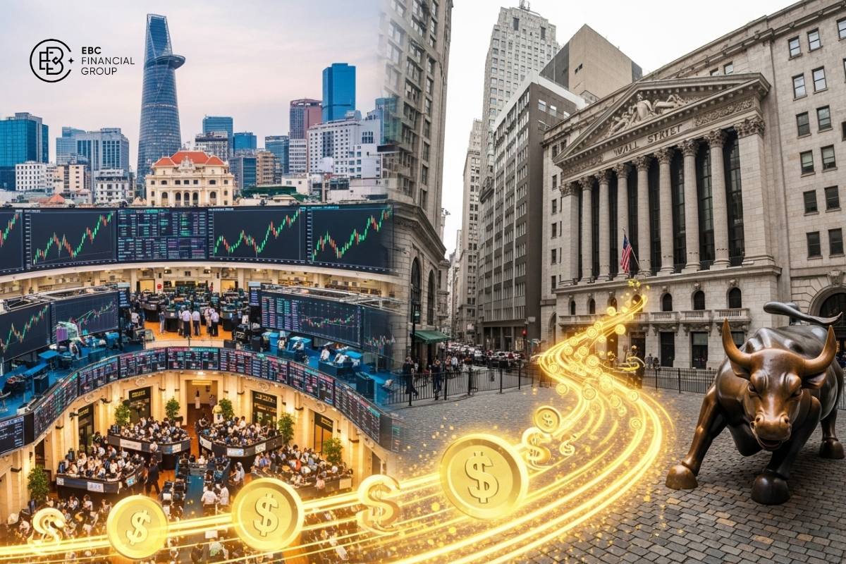 38,5 triệu tỷ: chứng khoán Việt Nam hút dòng vốn Phố Wall nhờ nâng hạng