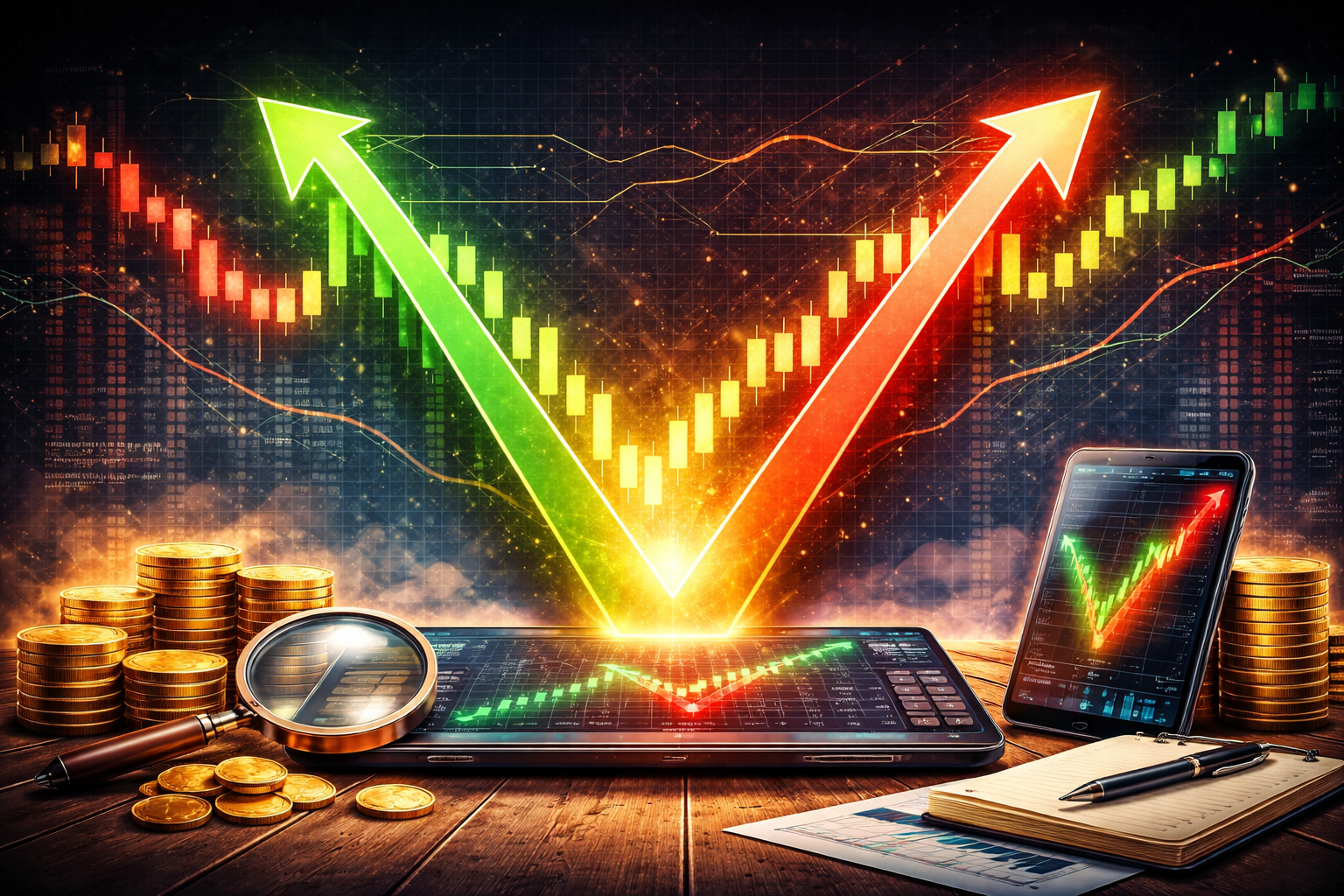 V字パターン取引とは何か、そして市場でどのように機能するのか