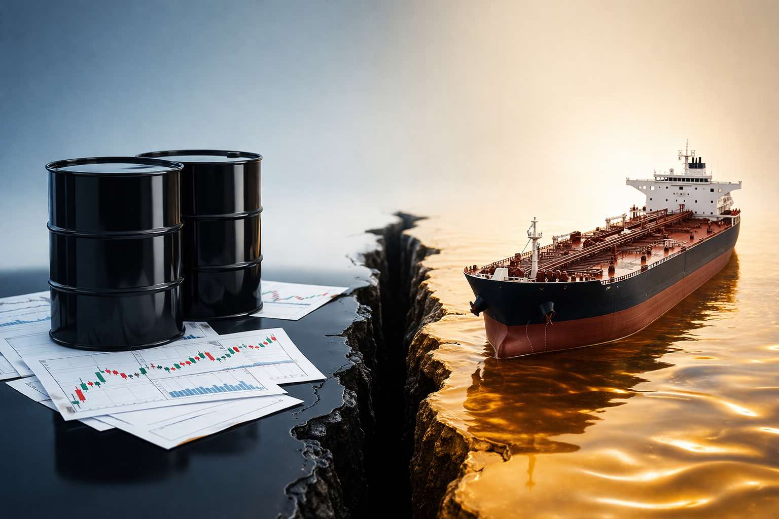 Petróleo en papel vs petróleo físico: la brecha de $40 que los traders pasan por alto