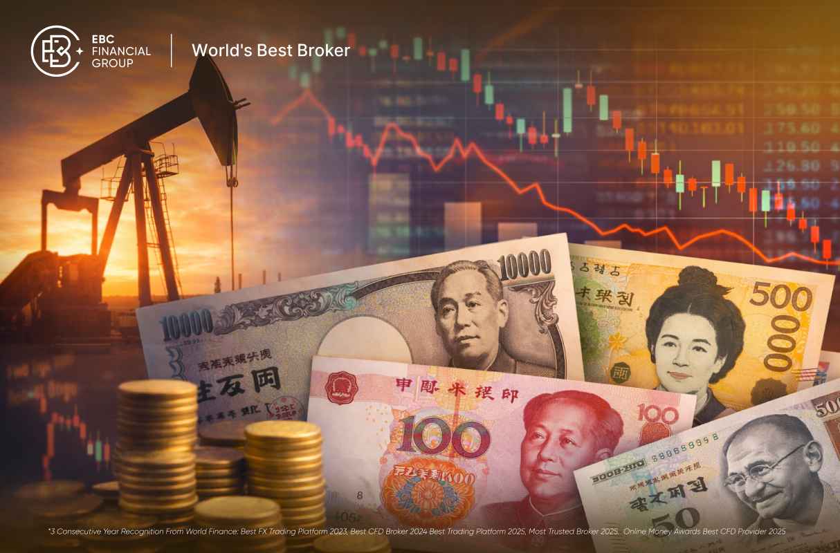 유가 급등에 흔들리는 아시아 통화… 원화·엔화·위안화 약세 이유