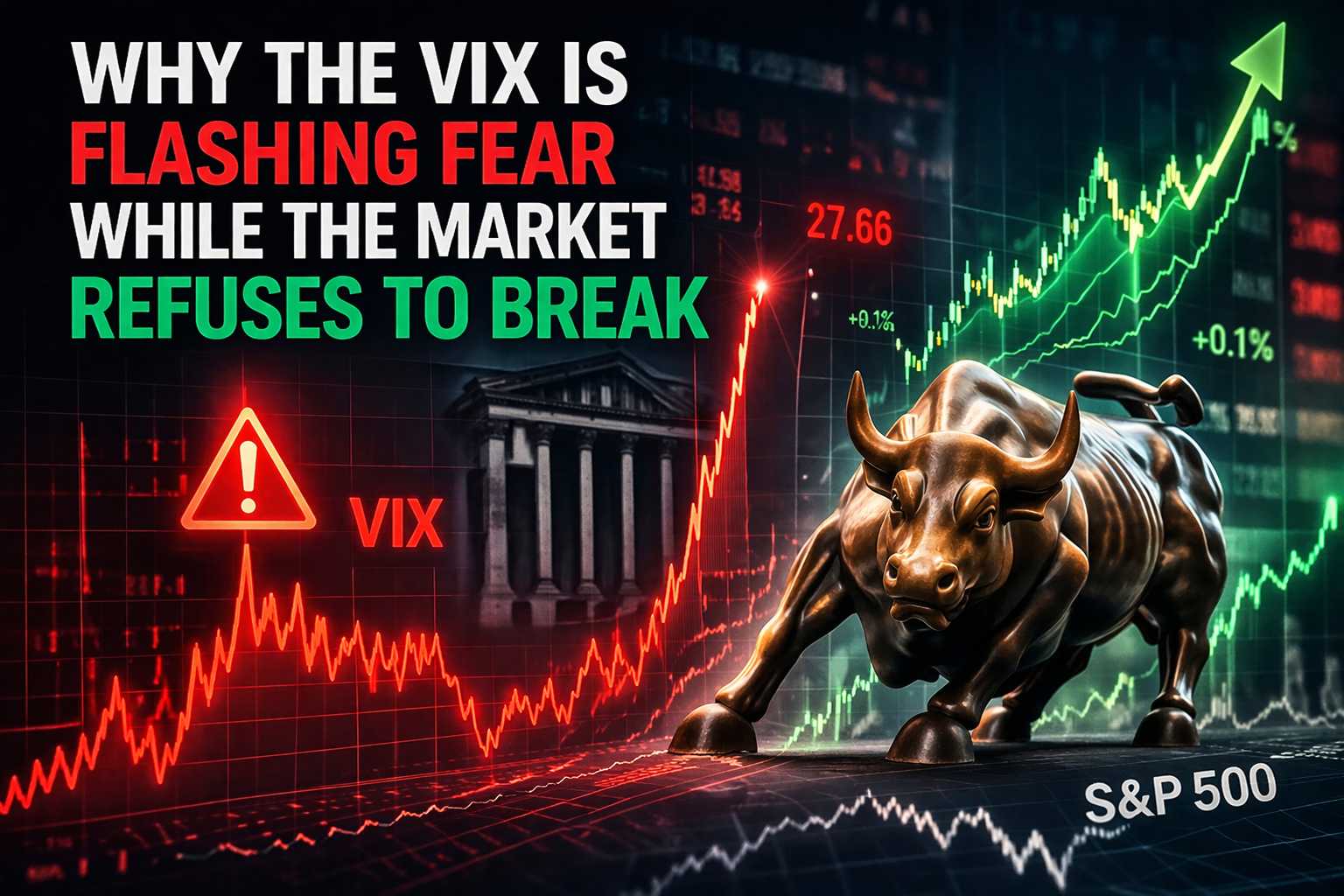 Por qué el VIX refleja miedo mientras el mercado se resiste a ceder